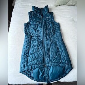 Women’s Columbia Heavenly Long Vest, medium, teal color